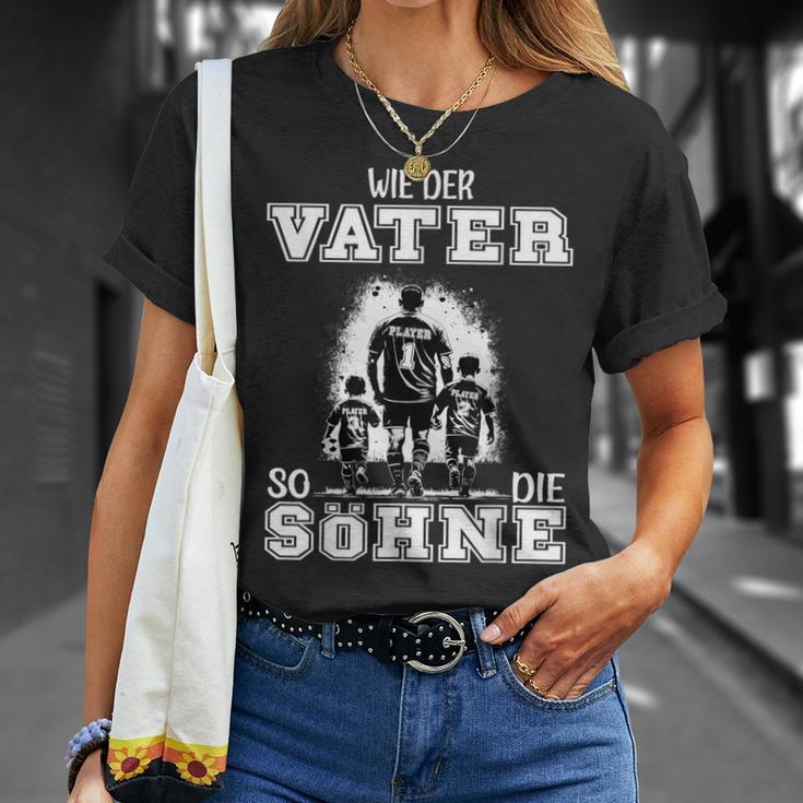 Football Papa Wie Der Fater So Die Söhne Father's Day T-Shirt Geschenke für Sie