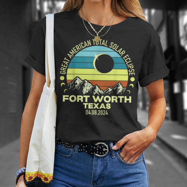 Fort Worth Texas Total Solar Eclipse 2024 T-Shirt Gifts for Her