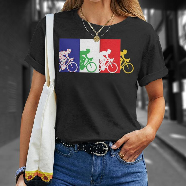 France Bicycle Or French Road Racing In Tour France T-Shirt Gifts for Her