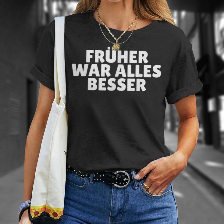 Früher War Alles Besser Habeck T-Shirt Geschenke für Sie