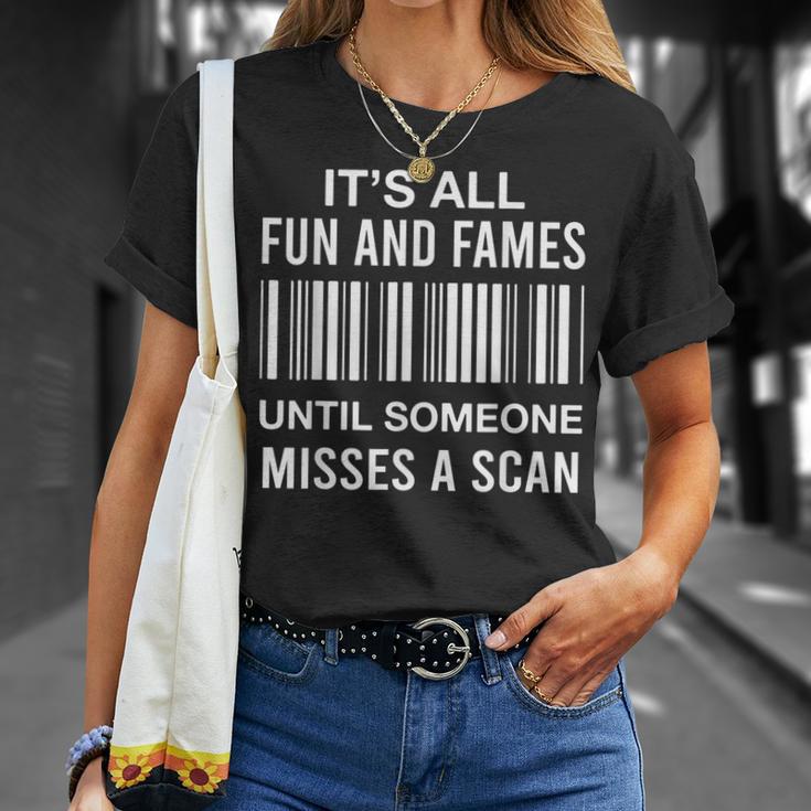 Fun Games Misses Scan Package Handler Operations Manager T-Shirt Gifts for Her