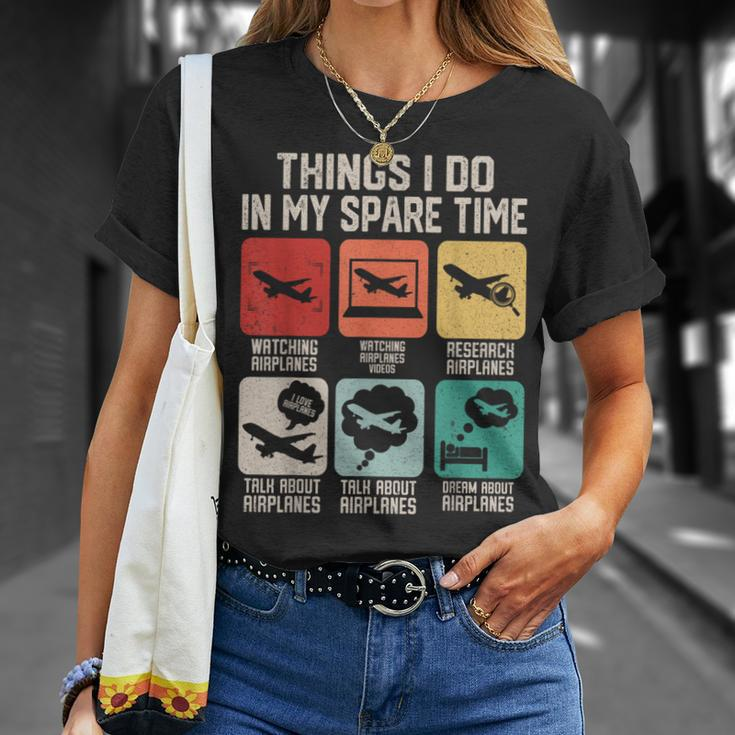 Aviator Pilot Airplane Plane Aviation Women T-Shirt Gifts for Her
