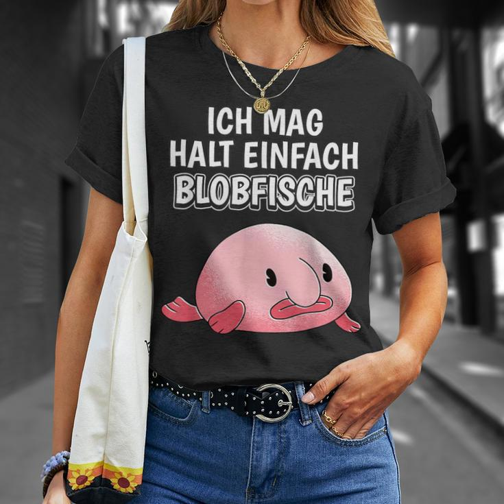 Blobfish Slogan Ich Mag Halt Einfach Blobfische T-Shirt Geschenke für Sie