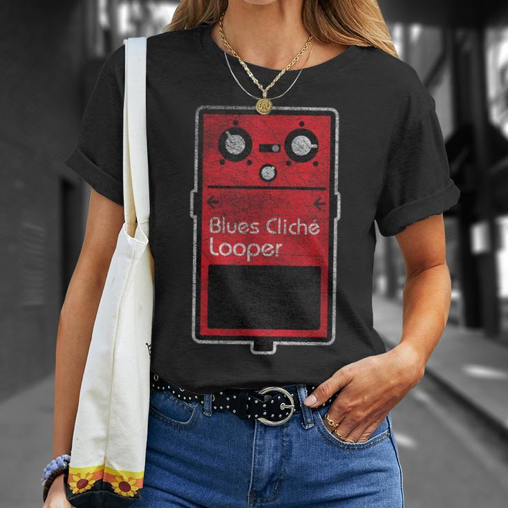 Blues Cliche Looper Effect Pedal T-Shirt Gifts for Her