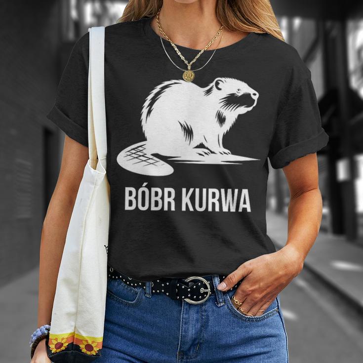 Bober Bóbr Kurwa Polish Internet Meme Beaver T-Shirt Geschenke für Sie