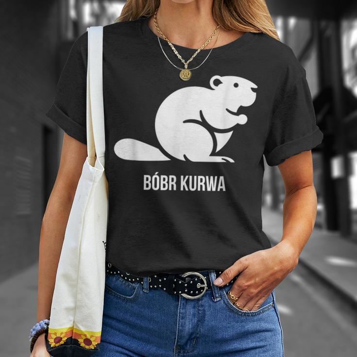 Bober Bóbr Kurwa Polish Internet Meme Beaver T-Shirt Geschenke für Sie