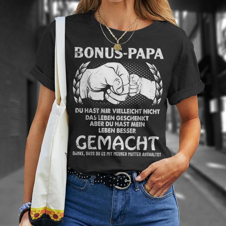 Bonus Papa Du Hast Mir Tell Nicht Das Leben Geschenkt T-Shirt Geschenke für Sie