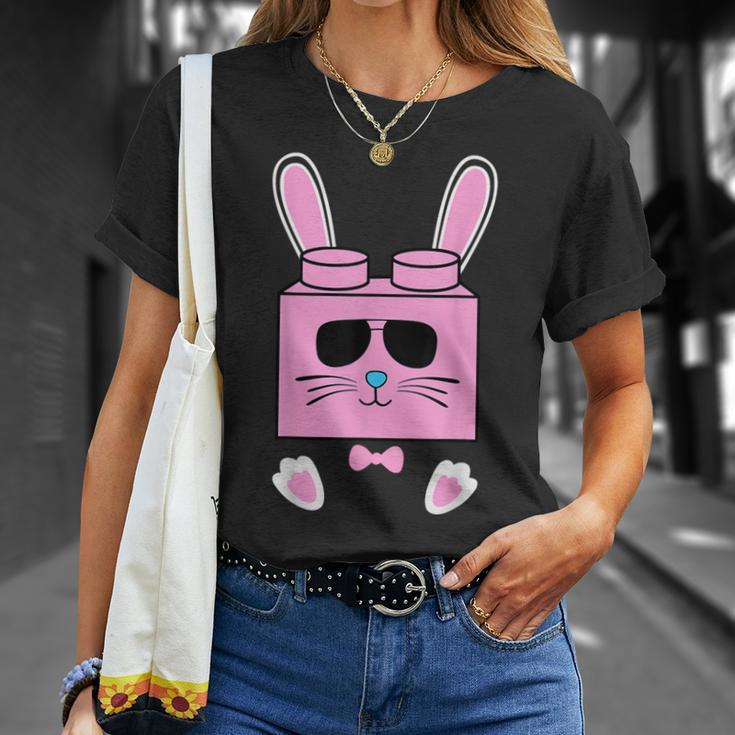 Brick Rabbit Building Blocks Easter Day Master Builder T-Shirt Gifts for Her