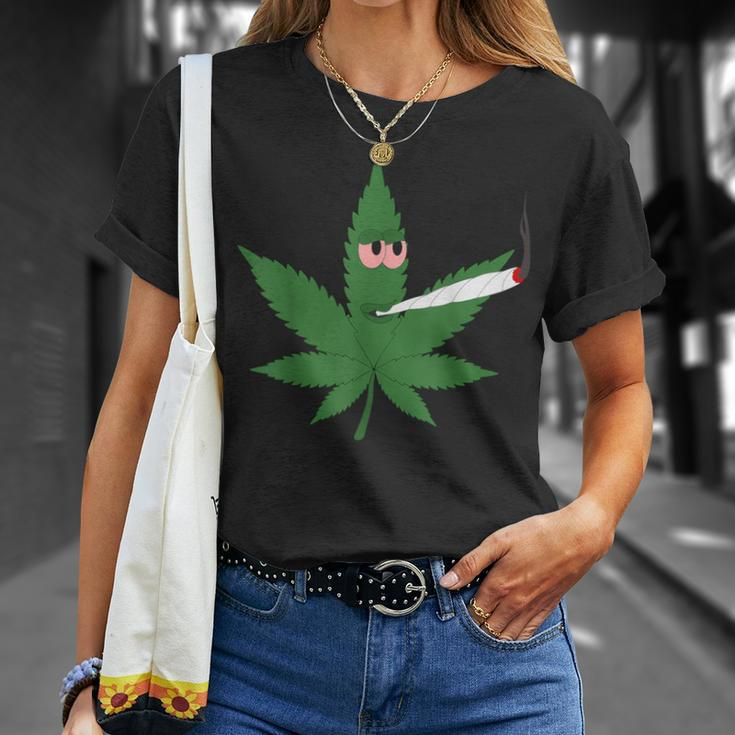 Cannabis Kiffer Leaf Joint Amsterdam Tourist T-Shirt Geschenke für Sie