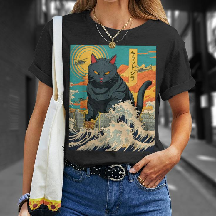 Cat Lover Catzilla Cat Owner Cat T-Shirt Gifts for Her