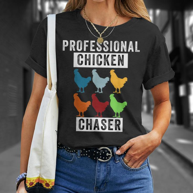 Chicken Professional Chicken Chaser Chicken Lovers T-Shirt Gifts for Her