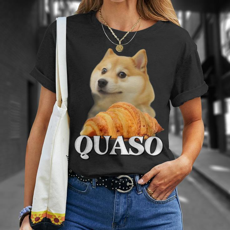Croissant Quaso Meme Croissant Dog Meme T-Shirt Geschenke für Sie