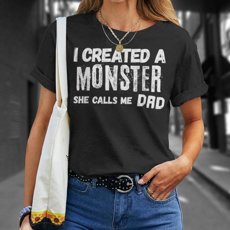 For Dad From Daughter First Father's Day Saying T-Shirt Gifts for Her