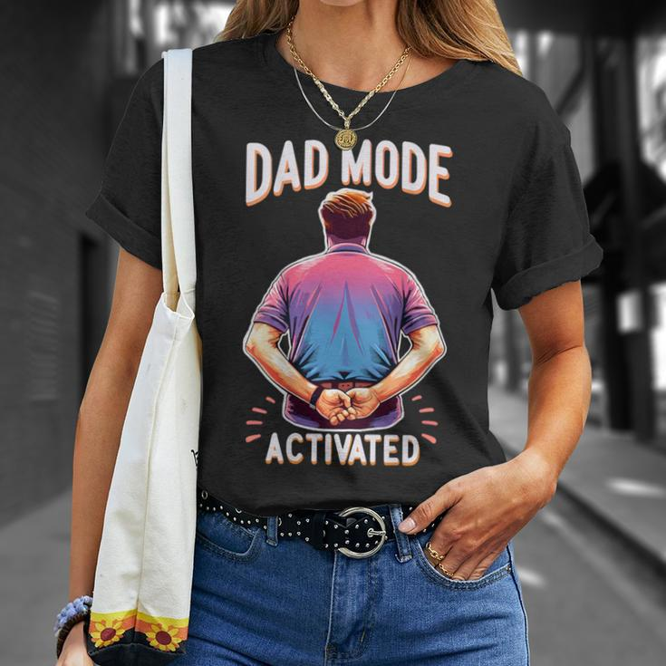 Dad Mode Activated Quote Best Dad Ever Father's Day T-Shirt Gifts for Her