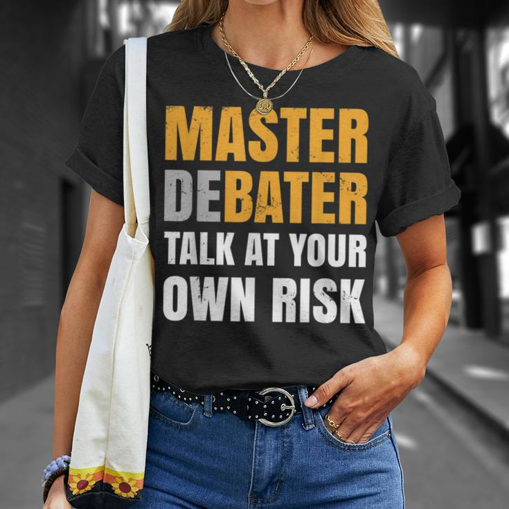 Debater Talk At You Own Risk T-Shirt Gifts for Her