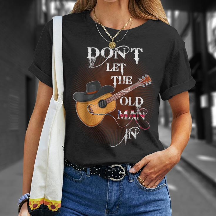 Don't Let The Old Man In Vintage Guitar Country Music T-Shirt Gifts for Her