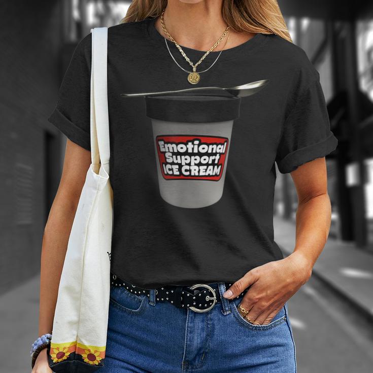 Emotional Support Ice Cream T-Shirt Gifts for Her