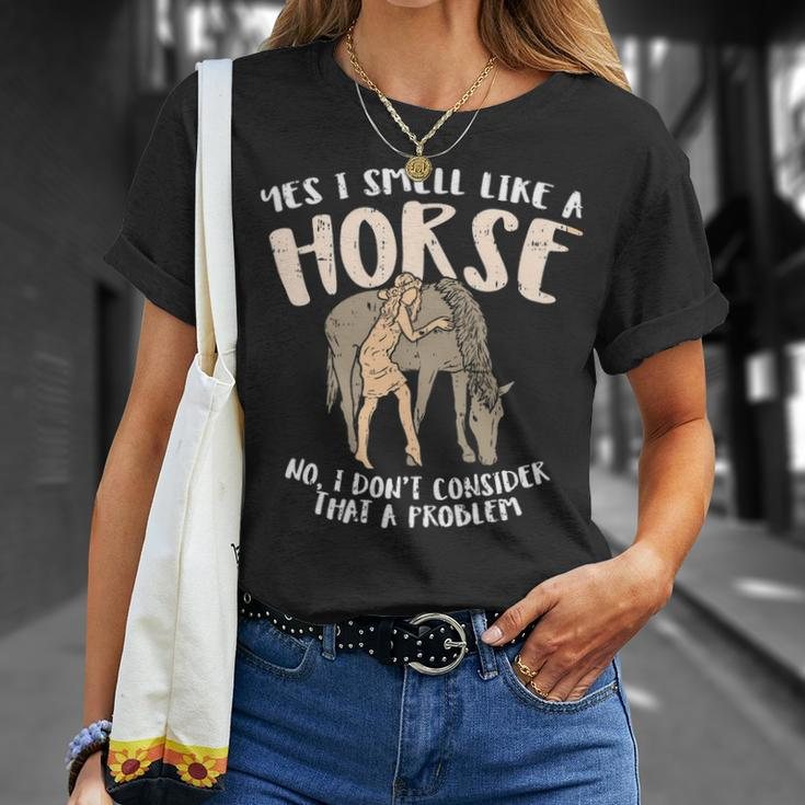 Equestrian I Smell Like Horse Girl T-Shirt Gifts for Her