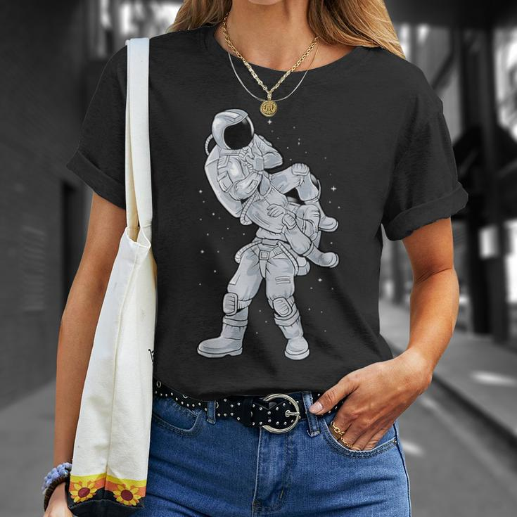 Galaxy Bjj Astronaut Flying Armbar Jiu-Jitsu Brazilian T-Shirt Gifts for Her