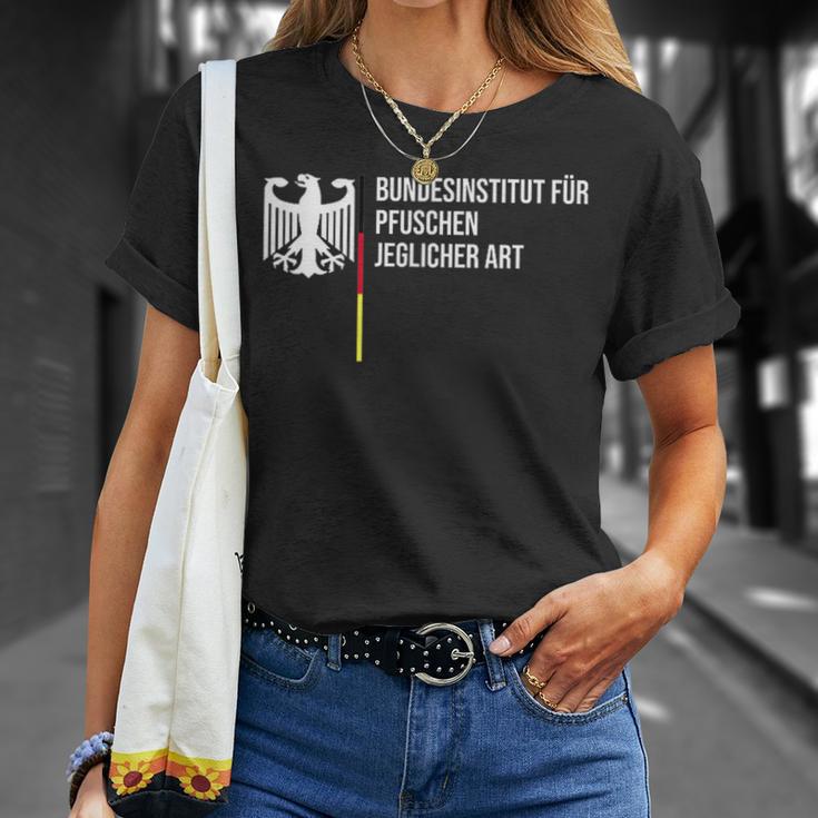 German Federal Institute For Pfuschen Of Any Kind Black T-Shirt Geschenke für Sie