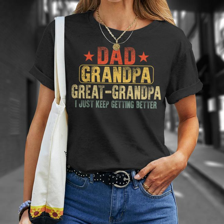 Great Grandpa For Fathers Day Dad Papa Grandpa T-Shirt Gifts for Her