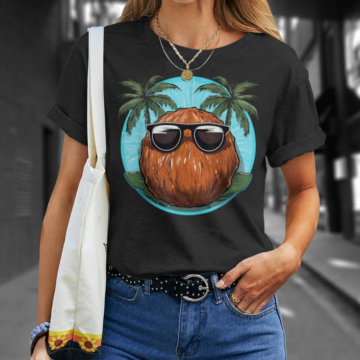 Holiday Coconut With Sunglasses For Coco Fruits Fans T-Shirt Gifts for Her
