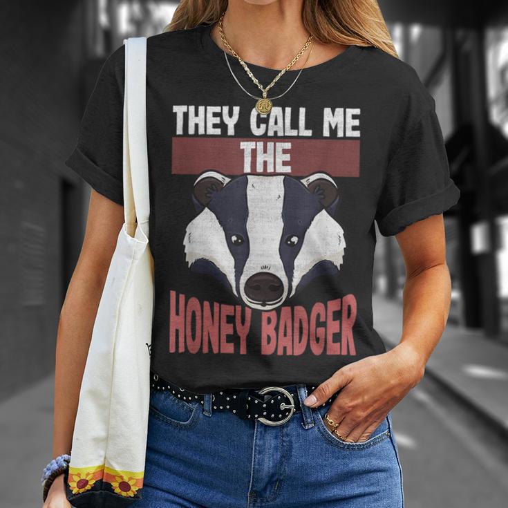 Honey Badger Lovers They Call Me The Honey Badger T-Shirt Gifts for Her