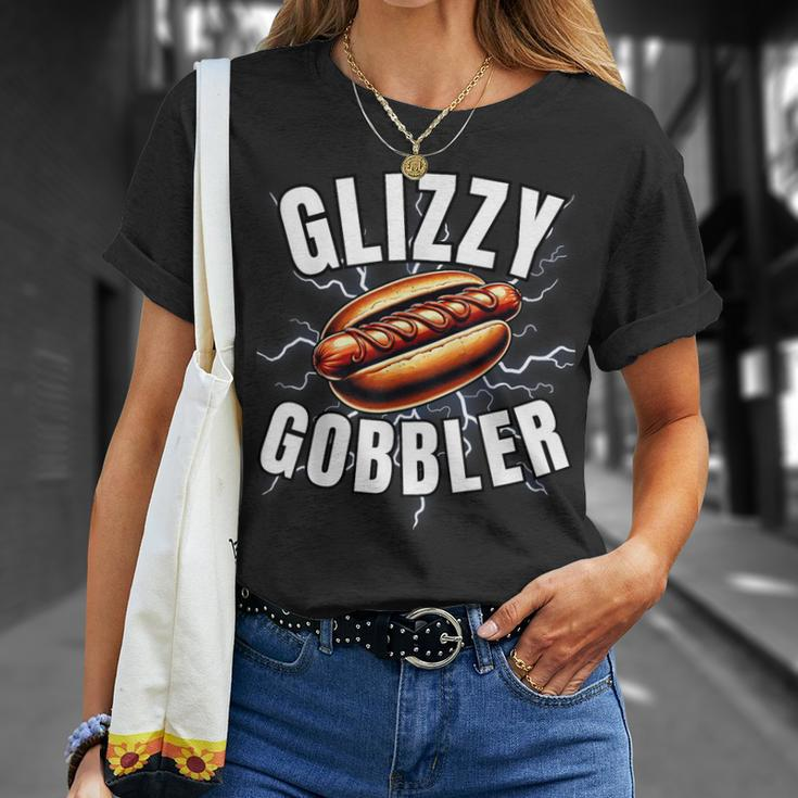 Hotdog Glizzy Gobbler Gladiator Lover Glizzy Gobbler T-Shirt Gifts for Her