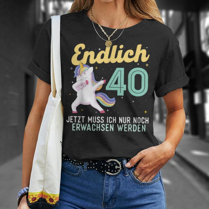 Humour Endlich 40 Jahre Birthday T-Shirt Geschenke für Sie