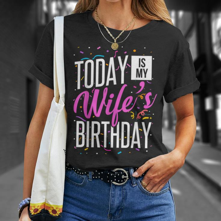It's My Wife's Birthday Today Is My Wife's Birthday T-Shirt Gifts for Her