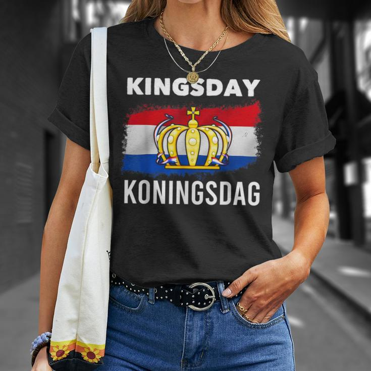 Koningsdag Netherlands Flag Dutch Holidays Kingsday T-Shirt Gifts for Her