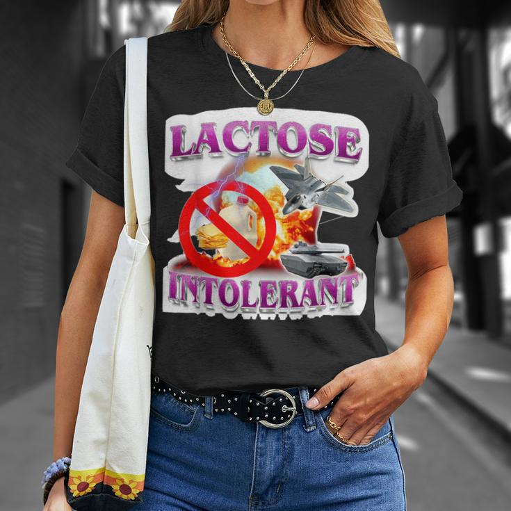 Lactose Humor Meme Tolerant Explosion T-Shirt Gifts for Her