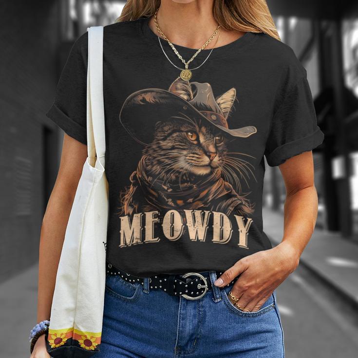 Meowdy Cat Cute Animal Adorable Cowboy Cats Kitten T-Shirt Gifts for Her