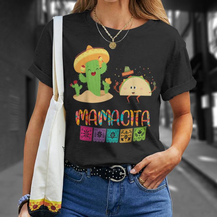 Mexican Fiesta Cinco De Mayo Mamacita Tacos Cactus T-Shirt Gifts for Her