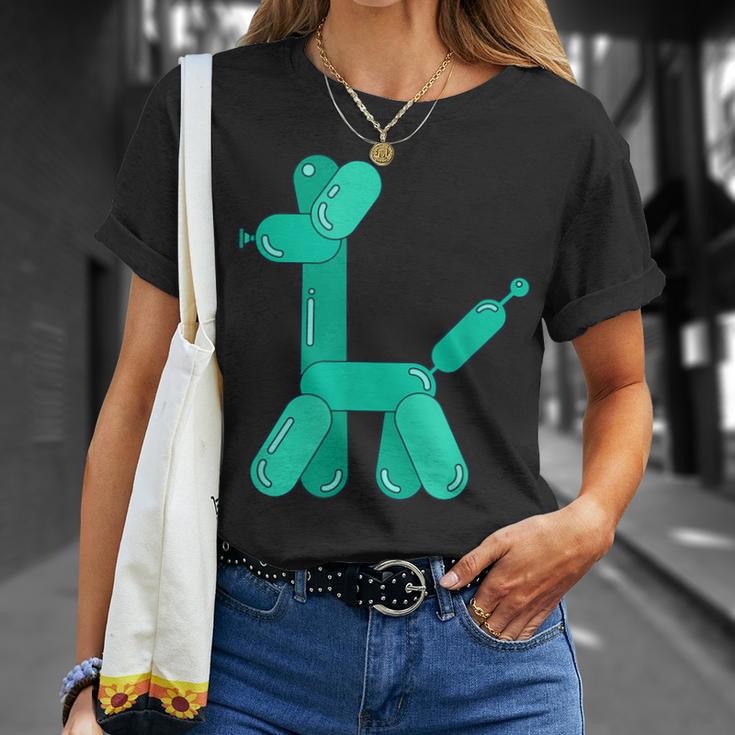 Party Balloon Animal Dog Poodle Pet T-Shirt Gifts for Her