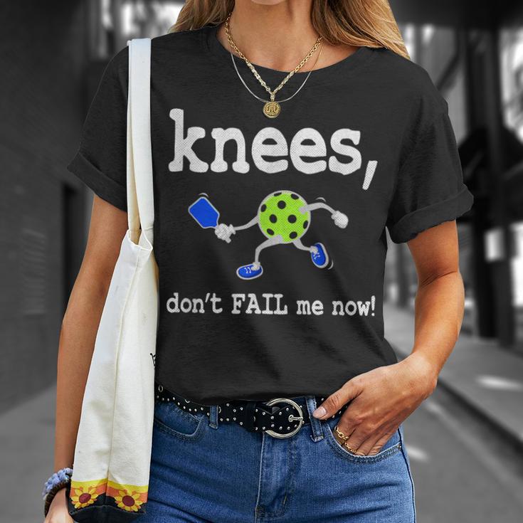 Pickleball Knees Don't Fail Me Now Pickleball T-Shirt Gifts for Her