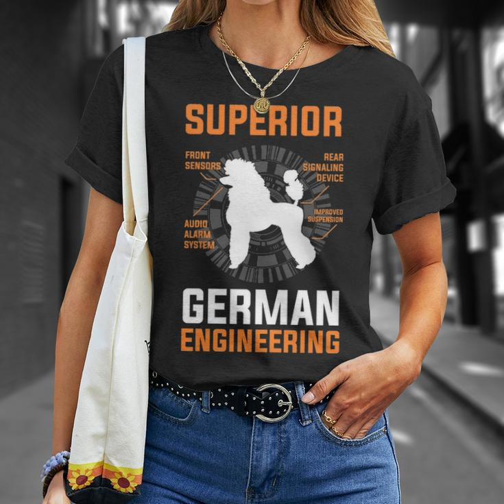 Poodle Lover Superior German Engineering T-Shirt Gifts for Her