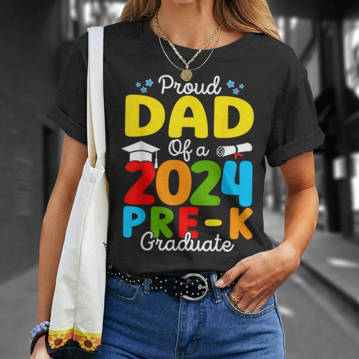 Proud Dad Of A Class Of 2024 Pre-K Graduate Father T-Shirt Gifts for Her