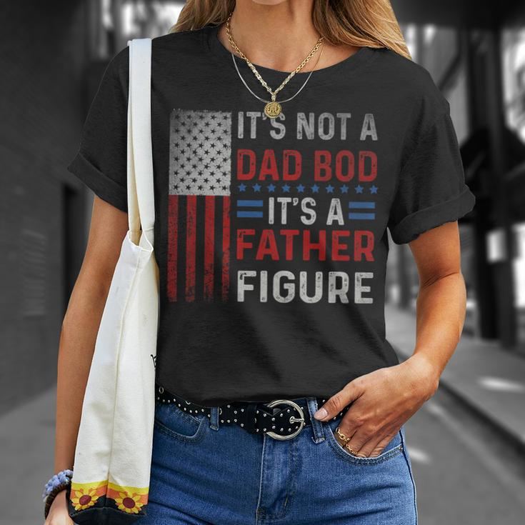 Quotes Fathers Day Dad Bod Father 4Th Of July Usa Flag T-Shirt Gifts for Her