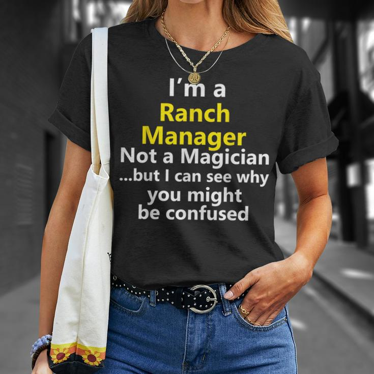 Ranch Manager Job Career Profession Occupation T-Shirt Gifts for Her