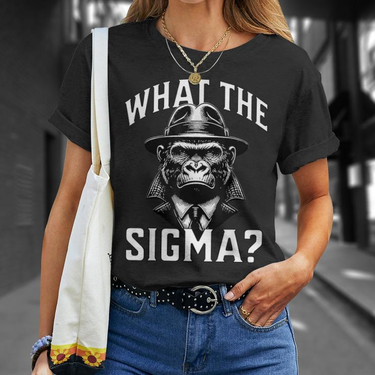 What The Sigma Ironic Meme Brainrot Quote T-Shirt Gifts for Her