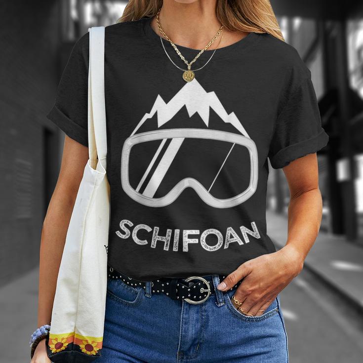 Snowboard Schifoan Snowboarder Skiing Ski T-Shirt Geschenke für Sie