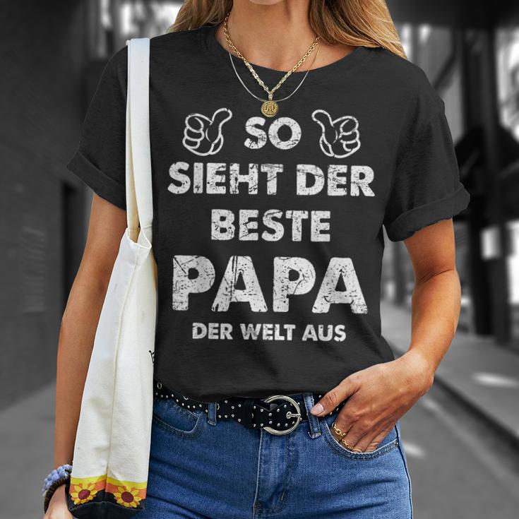 So Sieht Der Beste Papa Der Welt German Langu T-Shirt Geschenke für Sie