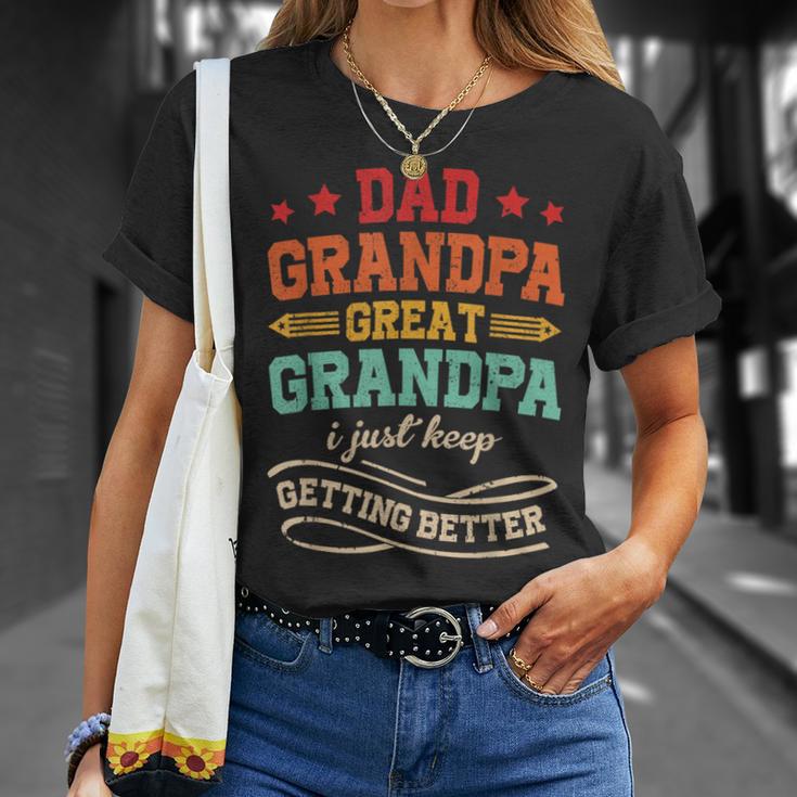 Vintage Great Grandpa For Fathers Day Dad Papa Grandpa T-Shirt Gifts for Her