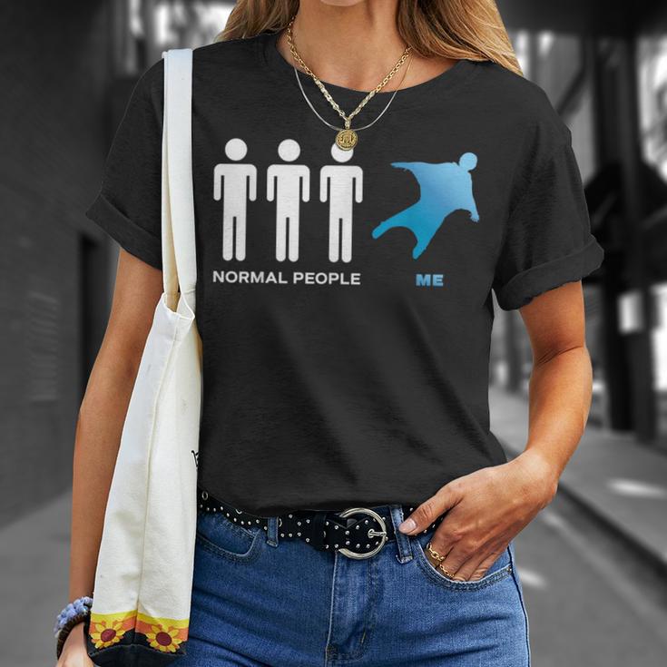 Wingsuit Flying Parachutist Parachuting For A Skydiver T-Shirt Gifts for Her