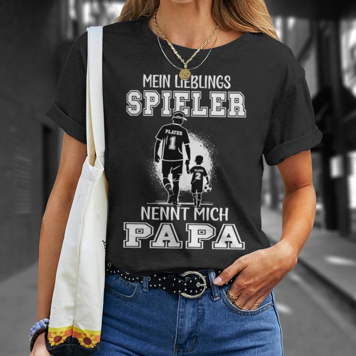 Fußball Papa Mein Lieblingsspieler Nennt Mich Papaatertag T-Shirt Geschenke für Sie