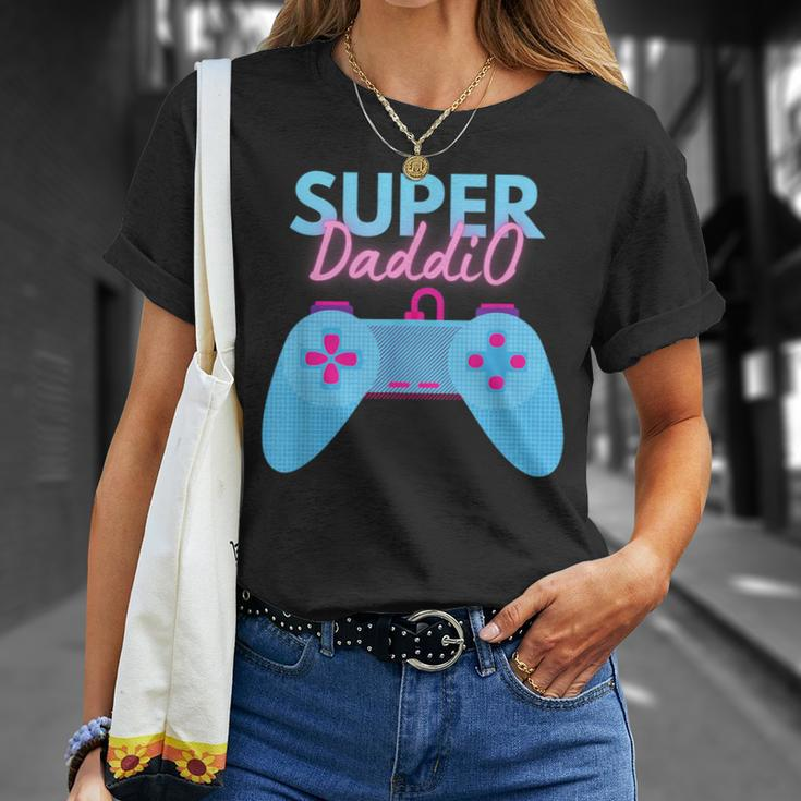 Gamer Dad Super Daddio Father's Day T-Shirt Gifts for Her