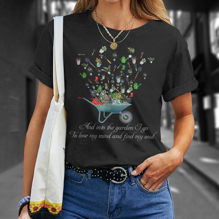 And Into The Garden I Go To Lose My Mind Gardening T-Shirt Gifts for Her