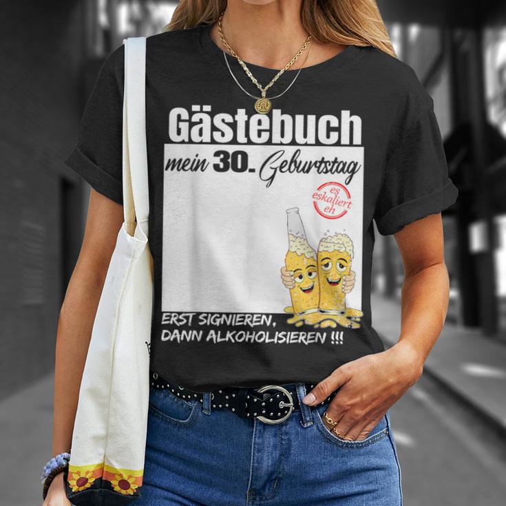 Gästebuch 30 Geburtstag Mann Frau Lustig 30 Geburtstag Deko T-Shirt Geschenke für Sie