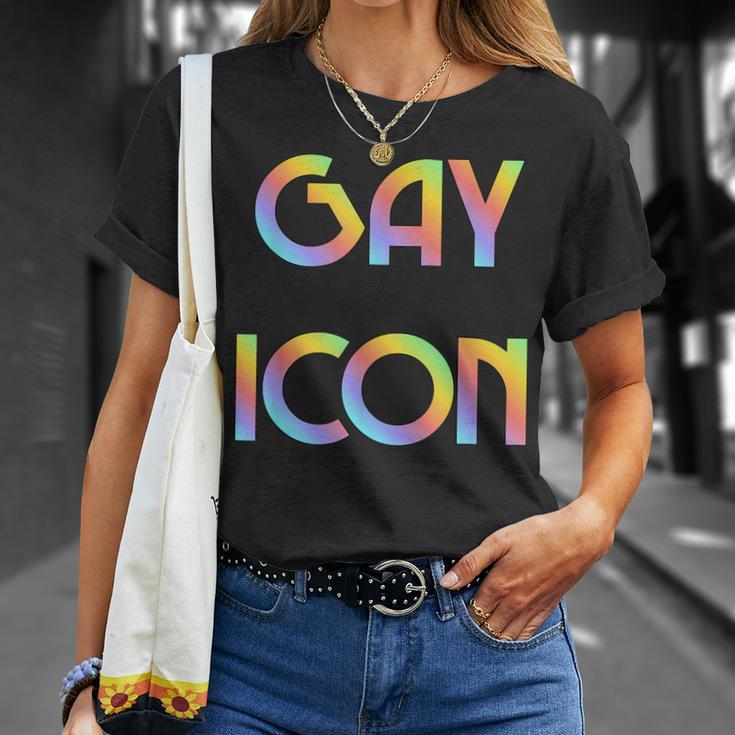 Gay Icon Legend Rainbow Flag Pride Lgbt Meme Queer T-S T-Shirt Gifts for Her